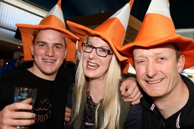 From left, Luke Stubbings, Natalie Kettle and Mark Hampton.