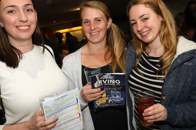 From left, Hannah Jackson, Emma Coates and Amy Howard.