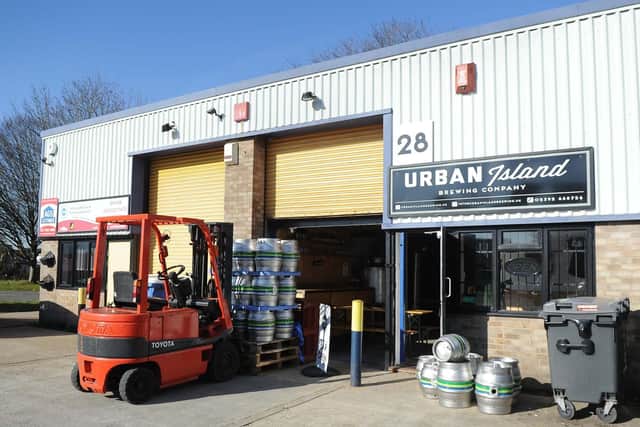Urban Island Brewing Company, in Limberline Spur, Limberline Industrial Estate, Portsmouth