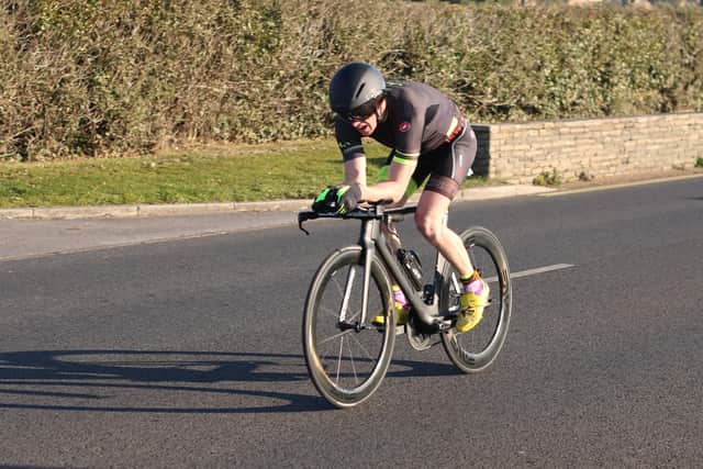 Rob Arkell on his way to a hard-fought victory. Picture: David Brawn