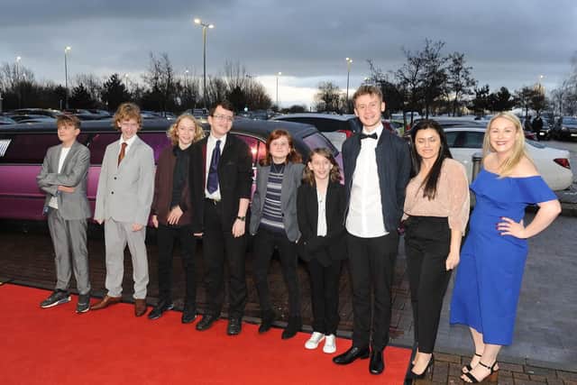Children arriving on the red carpet at Port Solent. Picture: Habibur Rahman