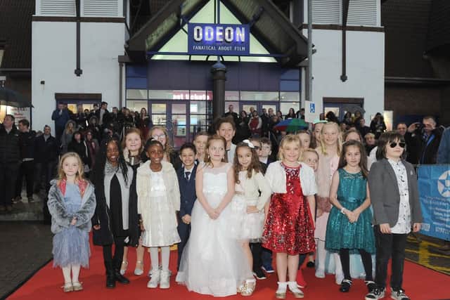 Children on the red carpet at Port Solent.  Picture: Habibur Rahman