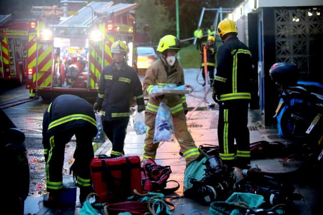 Firefighters attend a major incident in Southsea. Photo: UKNIP
