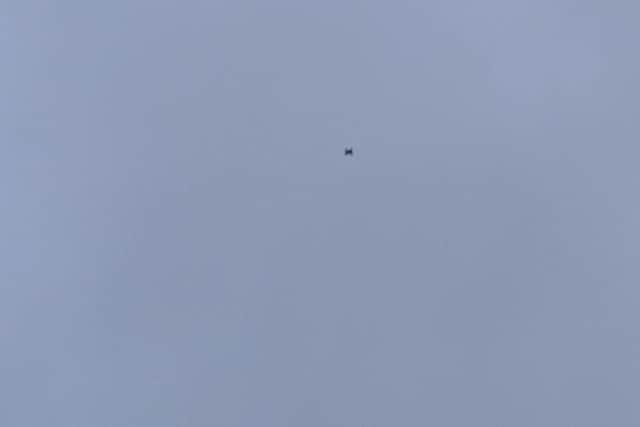 The drone in the sky above Fratton Park. Picture: Denis Brzozowski