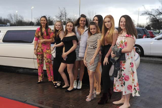 Children arriving on the red carpet at Port Solent.