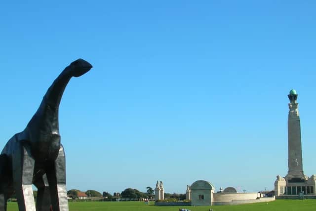 Yes, we know. We're a year out, but for three months in 2010 Southsea had its own 53ft dinosaur sculpture. That's until it burnt down in the middle of the night, with the fire thought to be caused by an electrical fault.