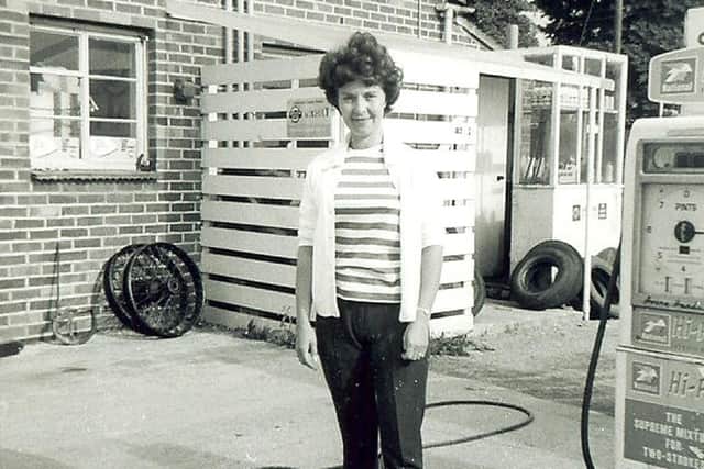 Non at West End Garage, Hayling Island, in the 70s.
