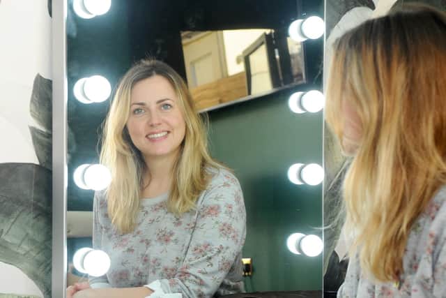 Birute Thomas (38) a make-up artist who lives in Drayton and recently won the Make-up Artist of the Year Award at The 2019 Wedding Industry Awards.
Picture: Sarah Standing (260219-128)