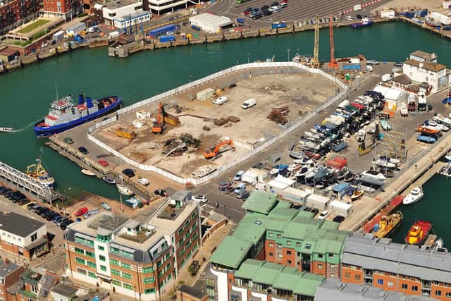 Building work beginning at the Ben Ainslie Racing headquarters on the Camber in Old Portsmouth 'Picture: Shaun Roster at www.shaunroster.com
