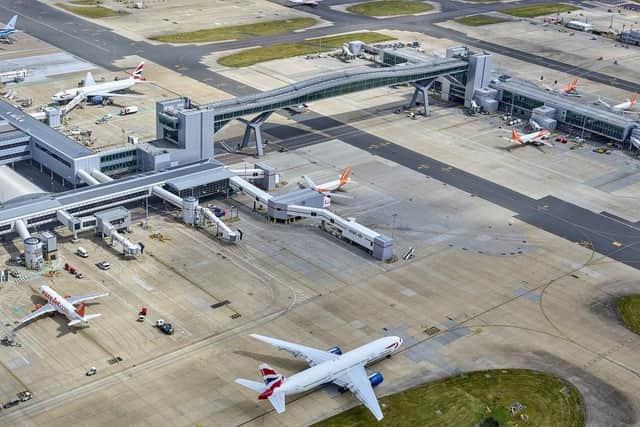 A plane has been quarantined at Gatwick Airport this morning