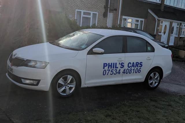 One of Phil Newbold's cars, used by his Purbrook taxi firm