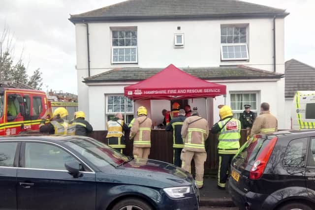 A child has died at Poppy Lodge children's home in Church Road on Hayling Island and an unknown substance has been discovered.