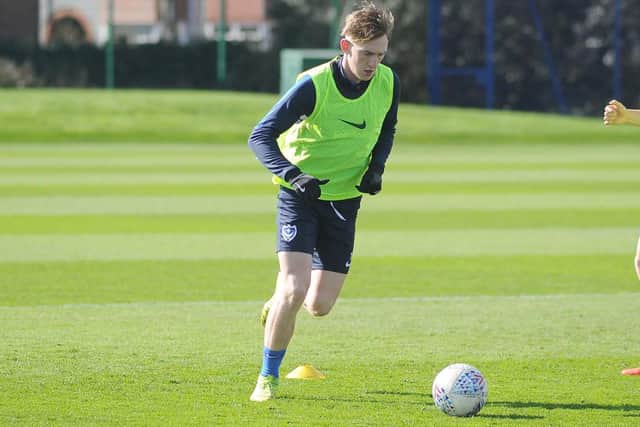 Pompey trained at their Roko training base on Thursday Picture: Habibur Rahman