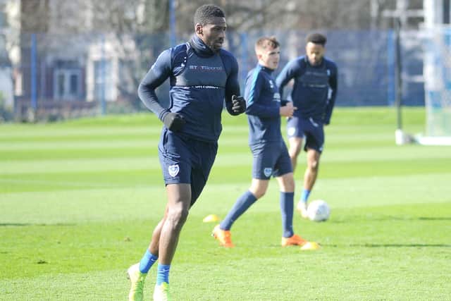 Pompey trained at their Roko training base on Thursday