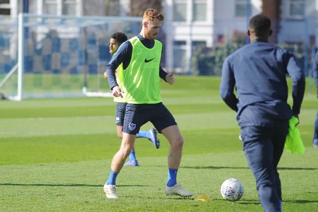 Pompey trained at their Roko training base on Thursday