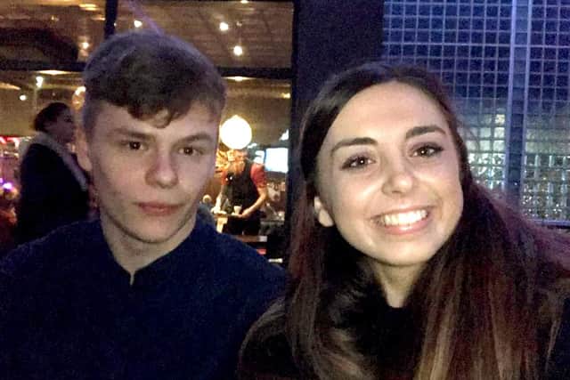 Aaron Bache pictured with Grace Welton