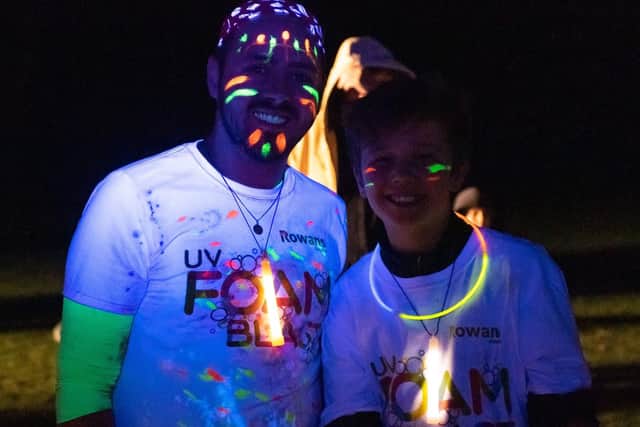 Pictured is: Michael Hizzey and Cody Kingswood show off their UV markings. Picture: Keith Woodland (090319-76)