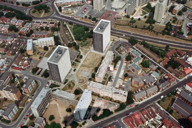 Winston Churchill Avenue Southsea 1994. Picture: (2337-9)