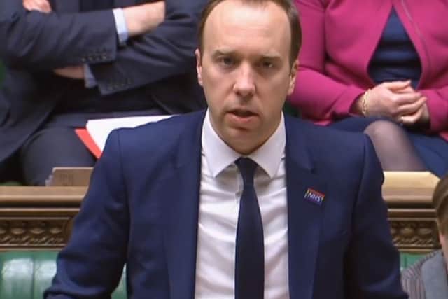 Health Secretary, Matt Hancock, has been meeting with the pharmaceutical company Vertex over the provision of the cystic fibrosis drug, Orkambi.
PRESS ASSOCIATION Photo. Picture date: Monday March 4, 2019. See PA story POLITICS Grayling. Photo credit should read: PA Wire