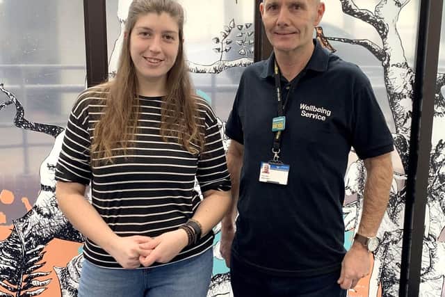 Ex-smoker Ivette encourages others to quit for No Smoking Day. Ivette is pictured with Tony Lister