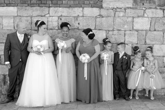 Pictured (from left) Jay Willis, Natalie Willis, Taneisha Graham, Gemma Willis, Lacie-Mae Willis, Harry Smith, Lyla Smith and Poppie-Rae Willis. Picture: Mark Robbins Photography