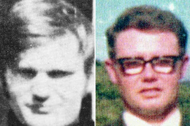 Soldier F is accused of murder over the deaths of James Wray (left) and William McKinney who died on Bloody Sunday. Picture: Bloody Sunday Trust/PA Wire