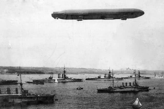 Possibly a Zeppelin over Portsmouth. Courtesy of Barry Cox.