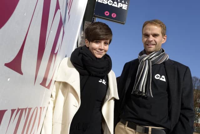 Andras Szabo, managing director at the Real Escape, pictured with wife Agnes