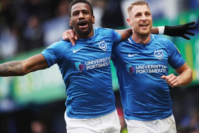 Omar Bogle celebrates his goal in the win over Scunthorpe. Picture: Joe Pepler/Digital South.