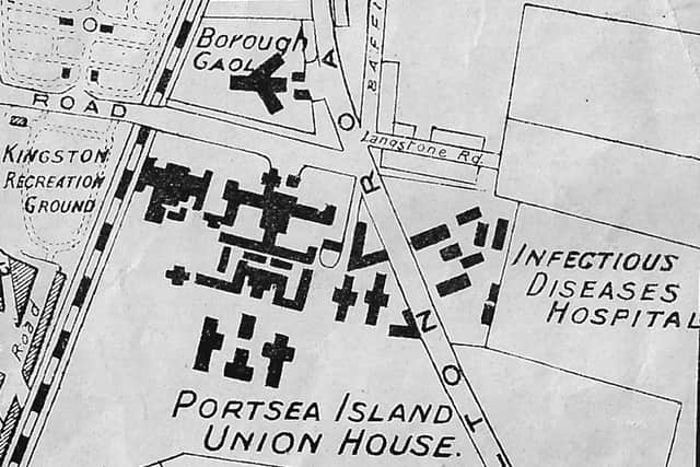 A map including the former Kingston Prison which is soon to be used for residential purposes.
