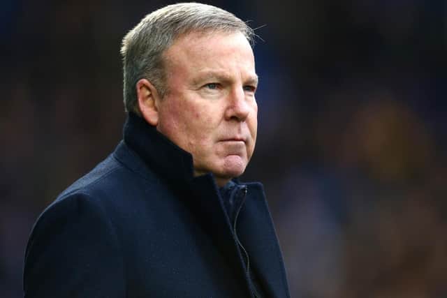 PORTSMOUTH, ENGLAND - JANUARY 26:  Kenny Jackett, Manager of Portsmouth looks on prior to the FA Cup Fourth Round match between Portsmouth and Queens Park Rangers at Fratton Park on January 26, 2019 in Portsmouth, United Kingdom.  (Photo by Jordan Mansfield/Getty Images)