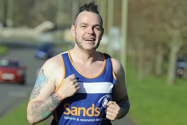 Shaun Hoare in his running gear. Picture: Ian Hargreaves (100319-9)