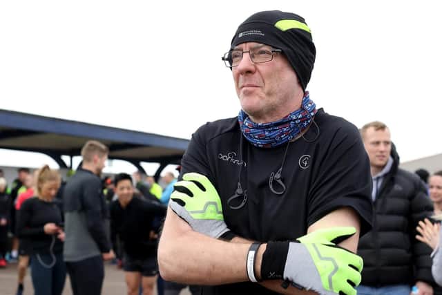 Steve Clark. Southsea parkrun, Clarence Esplanade Picture: Chris Moorhouse (160319-5)