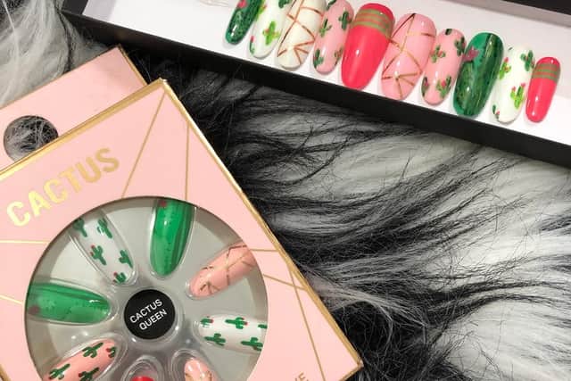 Jerri Cook spotted the similarities between the Primark product and her own when a pair of the high street brand's nails appeared on eBay. Picture: Jerri Cook