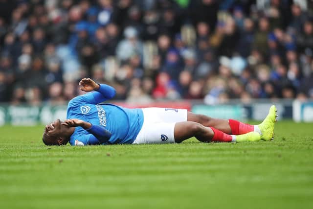 Viv Solomon-Otabor picked up the injury in Saturday's win against Scunthorpe Picture: Joe Pepler