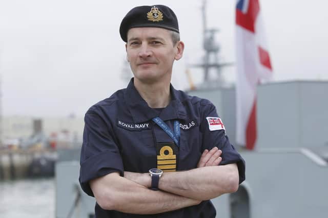Royal Navy Captain Patrick Douglas helped to organise the day.
Picture: Habibur Rahman