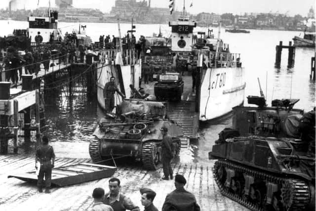 D Day scene at Gosport