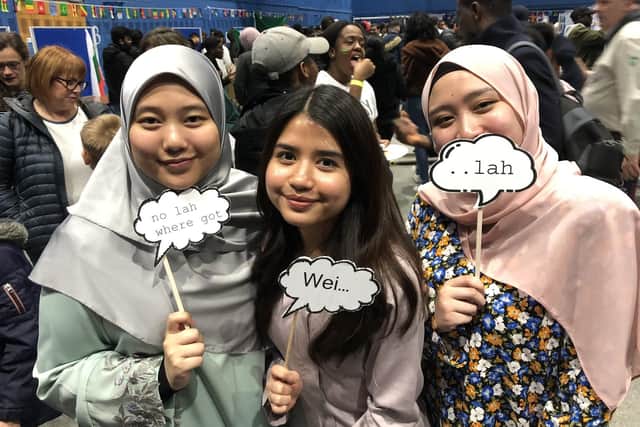 Students from the Malaysian society Picture: Richard Lemmer