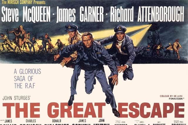 The Great Escape film, which made the heroism of Ian and his comrades famous.