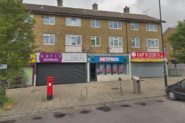 The Betfred branch in Aldermoor Road, Southampton, that was targeted by a knife-wielding attempted robber. Picture: Google Street View