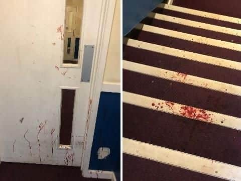 Scene of the stabbing in Leigh Park.