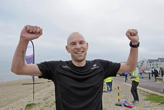 Paul Mitchinson at the 200th Lee-on-the-Solent parkrun