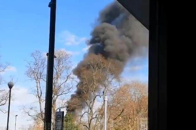 A major fire has broke out in Southampton this afternoon.