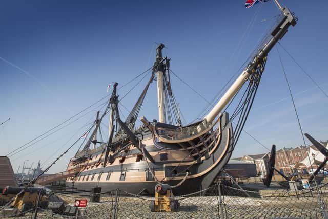 Scenes for the major 2018 ITV drama Vanity Fair based on William Makepeace Thackerays 19th century novel were filmed at HMS Victory. It featured in scene where British troops were preparing to sail to Belgium before Waterloo.
