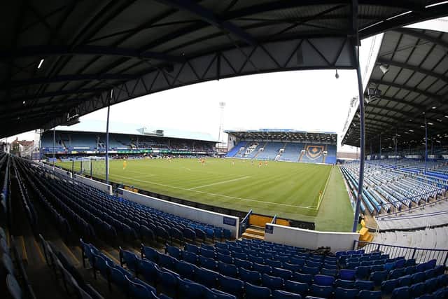 A sparse crowd at Fratton Park watches Pompey v Northampton in the Checkatrade Trophy in December 2017