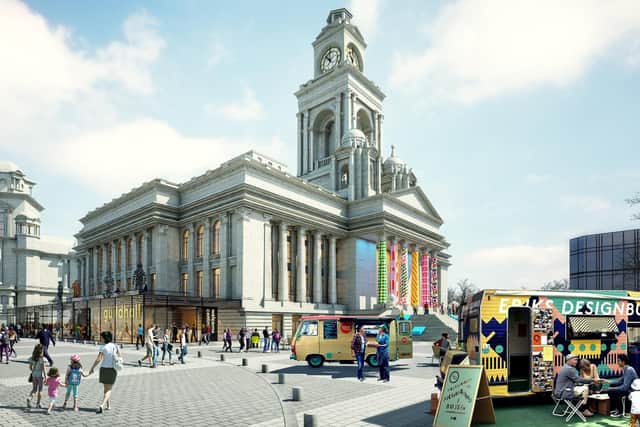 Computer generated images of the Portsmouth Guildhall Trust's plans for the Guildhall as part of its Renaissance scheme. Picture by Hemingway Design