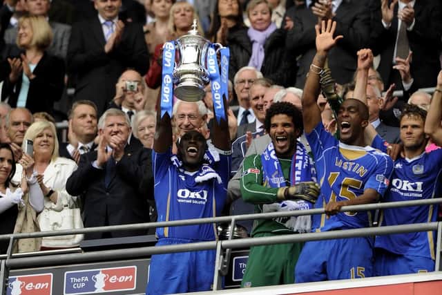 Sol Campbell lifts the FA Cup, and a Wembley return in the EFL Trophy is a long way from supporters' minds ....