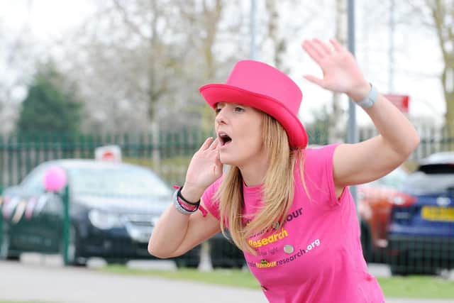 Event organiser, Jenna-Lee Hiscock, leading the Zumba class.
Picture: Sarah Standing (280319-4215)