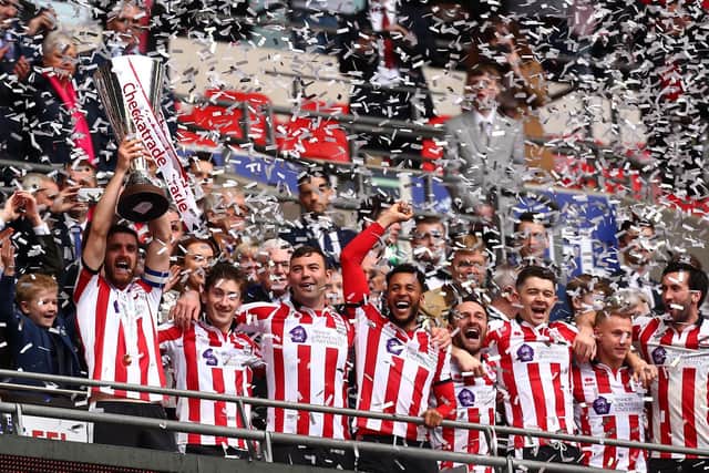 Lincoln beat Shrewsbury 1-0 in Checkatrade Trophy final last year. The Imps sat sixth in League Two on the weekend of the final. Danny Cowley's men ended the season in seventh, securing a play-off spot.