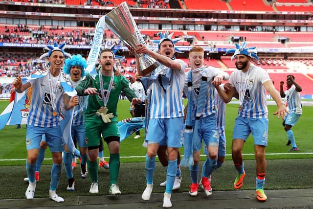 Coventry were 2-1 victors over Oxford in the final. Although they suffered relegation from League One that season, finishing 23rd. The Sky Blues were rock bottom as they prepared for the final.